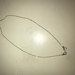 Silver infinity necklace
